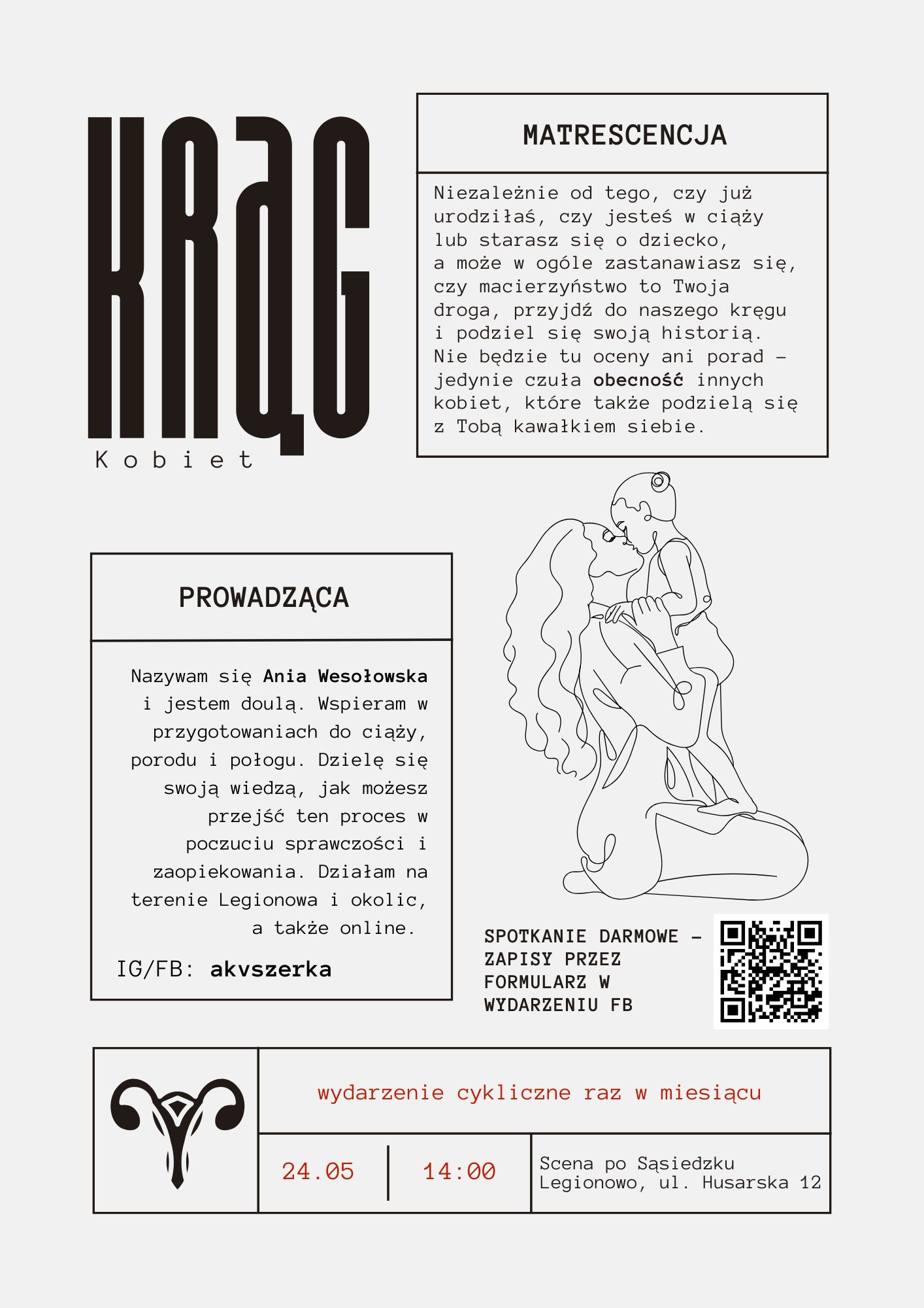 Matrescencja - 24.05 - Krąg Kobiet w Legionowie